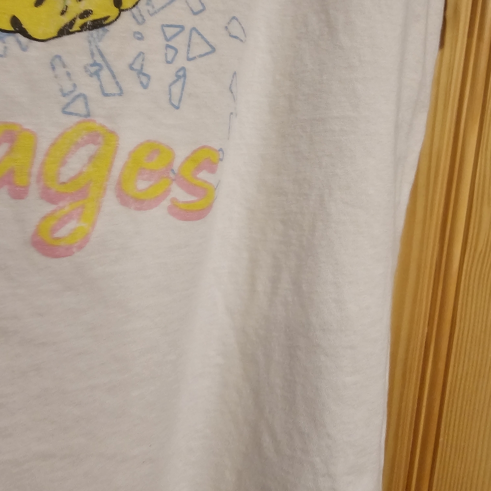 Def Leppard Rock Of Ages Large Graphic T-Shirt Womens White Band Tee - Picture 6 of 10